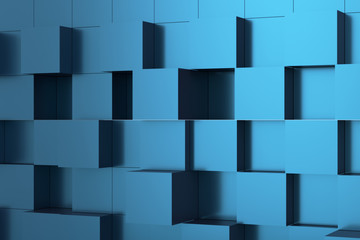 3d rendering of abstract cubes background