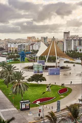 Poster Downtown of Las Palmas on Grand Canary Island / Cityscape of Capital of Gran Canaria © marako85