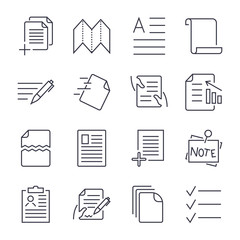 Simple Set of Document Icons. Contains such Icons as Batch Processing, Legal Documents, Clipboard, Download, Document Flow and more. Editable Stroke.