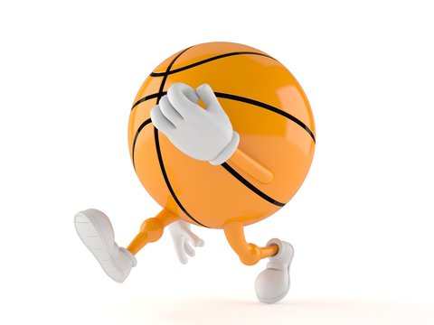 Basketball character running