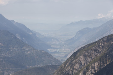 Vue du Chablais et du lac léman depuis Champex