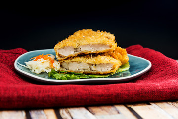 Handmade Japanese fried chicken ready to eat
