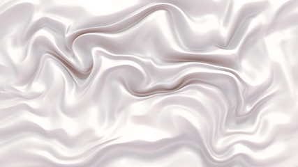 Fototapeta premium White elegant background with drapery cloth. 3d illustration, 3d rendering.