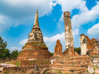 アユタヤ遺跡の風景