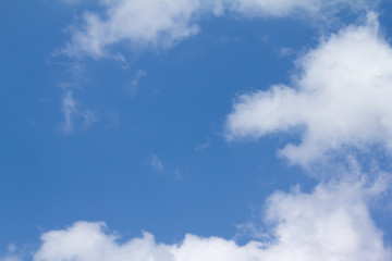 White clouds in the sky