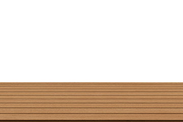 perspective vintage wood isolated on white background