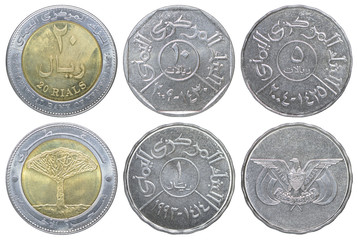 set of Yemeni rials coin