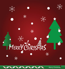 Merry Christmas and Happy new year greeting card.