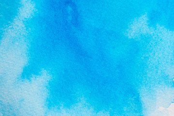 Abstract blue watercolor background.
