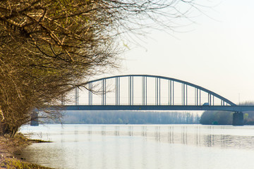 Bridge on the Tisa river near Titel
