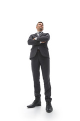 bottom view. confident businessman