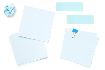 Sticky Post Note Paper Isolated on White Background