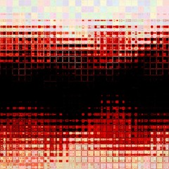 Abstract crystal glass little cubes frame and black copyspace line