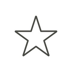 Star icon. Outline vector.