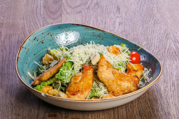 Caesar salad with chicken