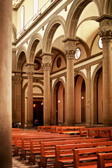 Obraz premium The Basilica di San Lorenzo in Florance in Italy.