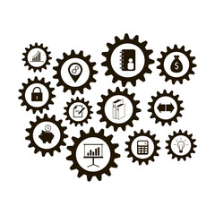 Vector collection of flat business icons