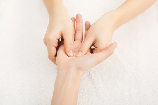 Hand Massage Closeup, Acupressure