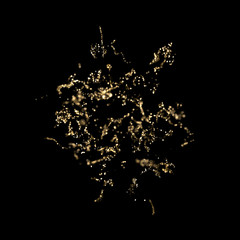 Glitter black background. 3d illustration, 3d rendering.