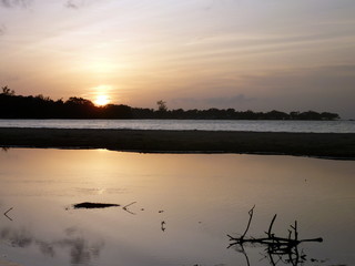 Naklejka premium Coucher de soleil