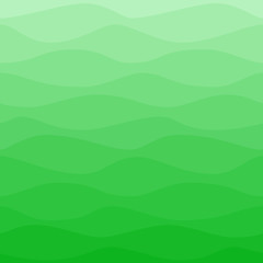 Obraz premium Gradual wavy green background