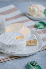 cheese on cutting board