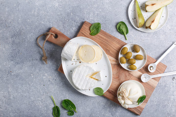 cheese on cutting board