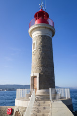 Fototapeta premium phare du port de saint-tropez, var, france
