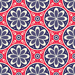 Abstract seamless pattern in a classic style. Ornament of lace.