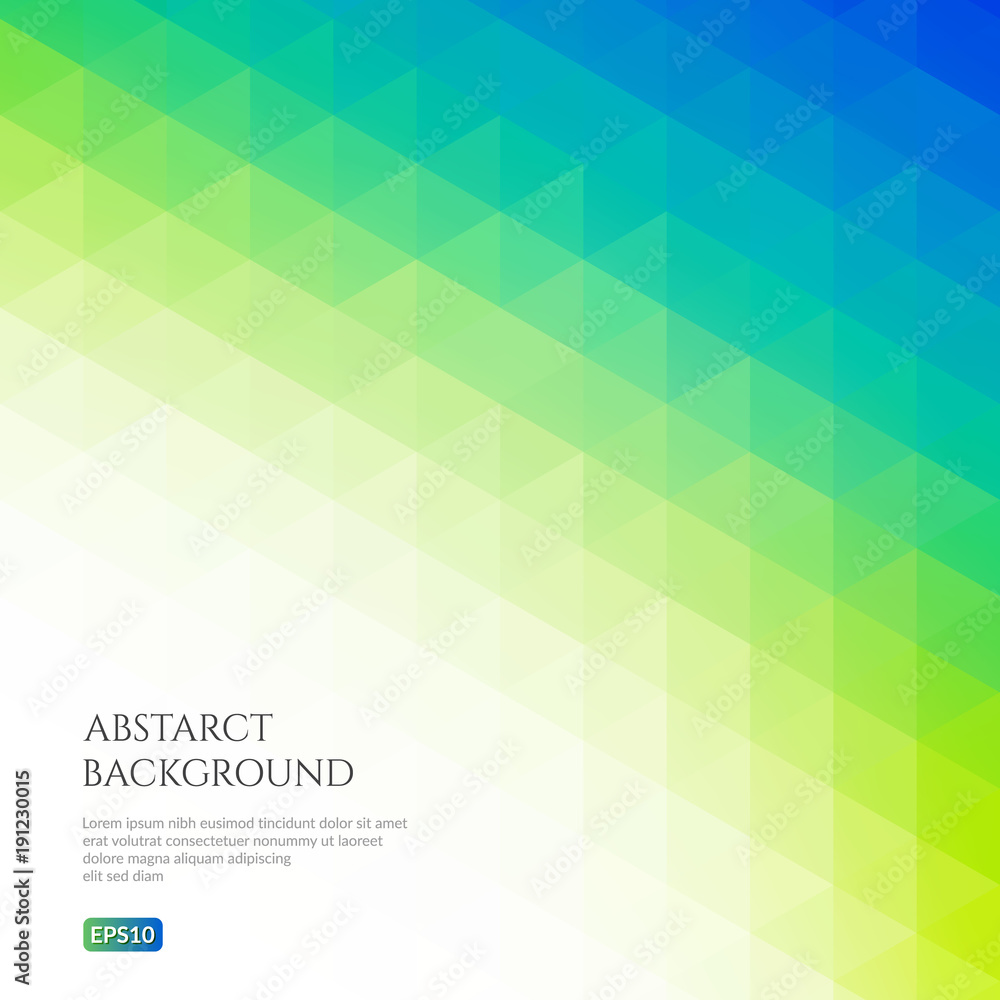 Poster abstract background with a pattern of triangles. space for text.