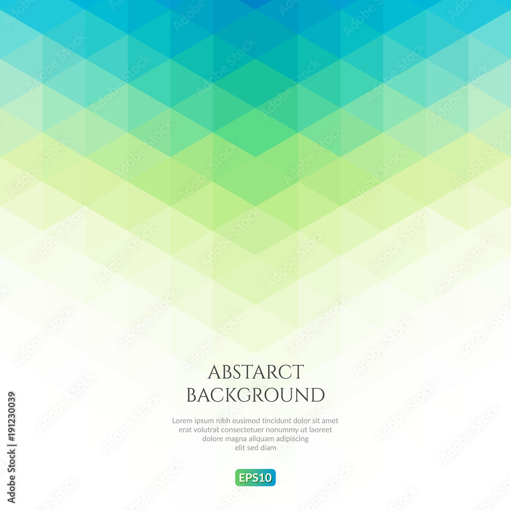 Poster abstract background with a pattern of triangles. space for text.