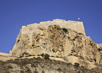 Santa Barbara castle in Alicante. Spain