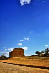 Temple of Concordia. Valley of the Temples in Agrigento on Sicily, Italy (Valle dei Templi)