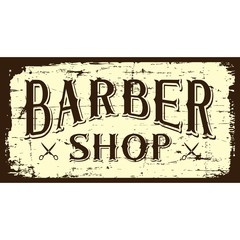 Barbershop Barber Shop Sign Signage vector