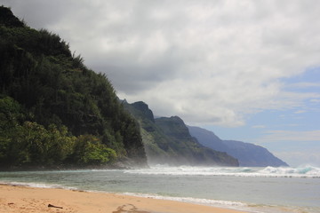 Ke'e Beach Park Kauai Hawaii USA