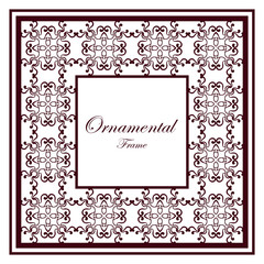 Vintage ornamental frame