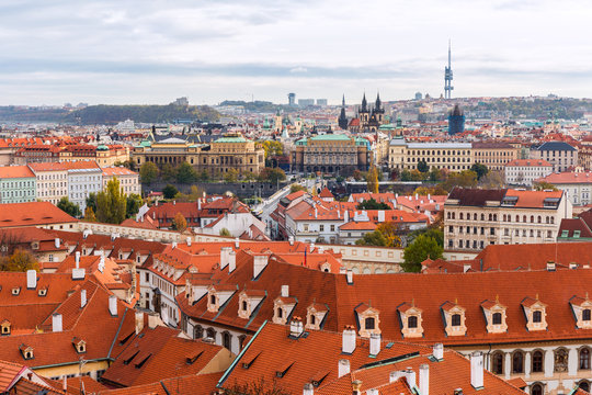 View of the old town of Prague, Czech Republic