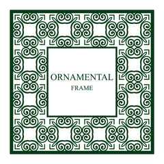 Vintage ornamental frame