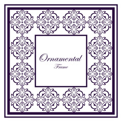 Vintage ornamental frame