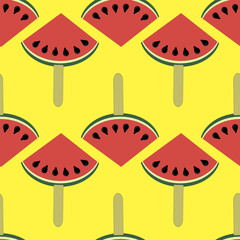 Fresh Slice of Watermelon Seamless Pattern