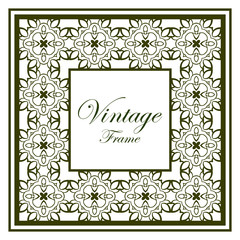 Vintage ornamental frame