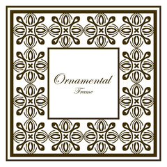 Vintage ornamental frame