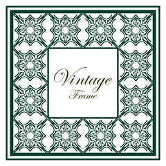 Vintage ornamental frame