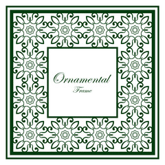 Vintage ornamental frame