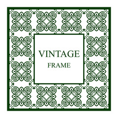Vintage ornamental frame