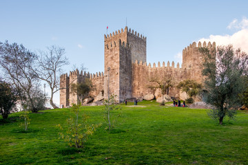 Walk next to the Castle of Guimaraes