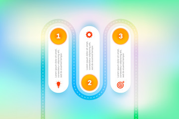 Layered Infographic Timeline. Vector Roadmap, Template For Modern Business Presentation, Annual Reports, Layouts
