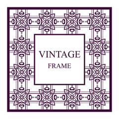 Vintage ornamental frame