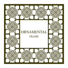 Vintage ornamental frame