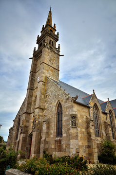Le Conquet, Brittany, the church